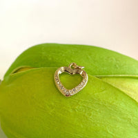 Cubic Zirconia Heart Charm | Fashion Jewellery Outlet | Fashion Jewellery Outlet