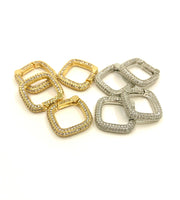 18k Gold Plated Square Clasp | Fashion Jewellery Outlet | Fashion Jewellery Outlet