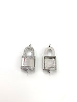 Lock Shaped Connector | Fashion Jewellery Outlet | Fashion Jewellery Outlet