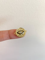 Hammered Evil Eye Connector |  Fashion Jewellery Outlet | Fashion Jewellery Outlet