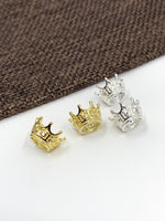 925 Sterling Silver Crown Bead | Fashion Jewellery Outlet | Fashion Jewellery Outlet