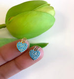 Turquoise Heart Charm | Fashion Jewellery Outlet | Fashion Jewellery Outlet