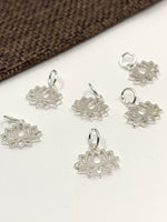 925 Sterling Silver Lotus Charm | Fashion Jewellery Outlet | Fashion Jewellery Outlet