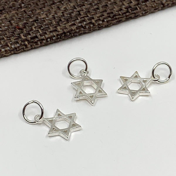 925 Silver Tiny Star of David Charm | Fashion Jewellery Outlet | Fashion Jewellery Outlet