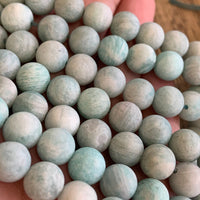 Frosted Blue Amazonite Beads | Fashion Jewellery Outlet | Fashion Jewellery Outlet