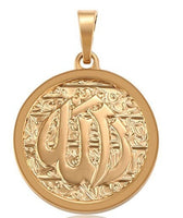 Round Allah Pendant | Fashion Jewellery Outlet | Fashion Jewellery Outlet