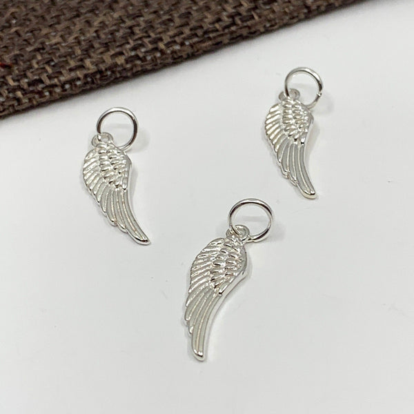 925 Silver Small Angel Wing Charm | Fashion Jewellery Outlet | Fashion Jewellery Outlet