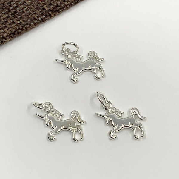 925 Sterling Silver Unicorn Charm | Fashion Jewellery Outlet | Fashion Jewellery Outlet