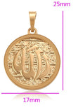 Round Allah Pendant | Fashion Jewellery Outlet | Fashion Jewellery Outlet