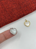 Mother of Pearl Heart Charm | Fashion Jewellery Outlet | Fashion Jewellery Outlet