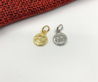 Tiny Happy Face Charm | Fashion Jewellery Outlet | Fashion Jewellery Outlet
