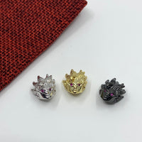 Spiky hair head bead | Fashion Jewellery Outlet | Fashion Jewellery Outlet