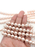 Blush Pink Shell Pearls, 4mm, 6mm, 8mm Sizes | Fashion Jewellery Outlet