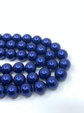 Dark Blue Shell Pearls, 8mm Size | Fashion Jewellery Outlet