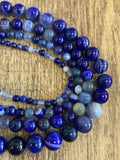 Blue Agate Beads, 4 sizes | Fashion Jewellery Outlet | Fashion Jewellery Outlet