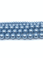 Baby Blue Shell Pearls, 4mm, 6mm, 8mm Sizes | Fashion Jewellery Outlet