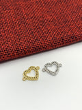 Heart Symbol Charm Connector | Fashion Jewellery Outlet | Fashion Jewellery Outlet