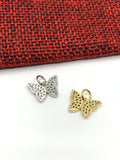 Butterfly Charm CZ, 2 colors | Fashion Jewellery Outlet | Fashion Jewellery Outlet