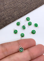 Green Evil Eye Murano Glass Charm | Fashion Jewellery Outlet | Fashion Jewellery Outlet