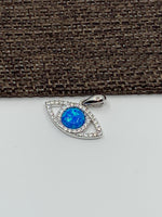 Blue abalone shell evil eye charm | Fashion Jewellery Outlet | Fashion Jewellery Outlet