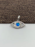 Blue abalone shell evil eye charm | Fashion Jewellery Outlet | Fashion Jewellery Outlet