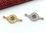 Evil Eye connector charm, 2 colors | Fashion Jewellery Outlet | Fashion Jewellery Outlet