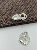 925 Sterling Silver Heart with Lock Charm | Fashion Jewellery Outlet | Fashion Jewellery Outlet