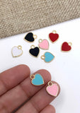 Enamel Colorful heart Charm | Fashion Jewellery Outlet | Fashion Jewellery Outlet