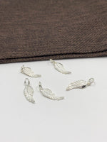 925 Sterling Silver Angel Wing Charm | Fashion Jewellery Outlet | Fashion Jewellery Outlet