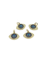 18k gold Evil Eye Pendant, Micro pave | Fashion Jewellery Outlet | Fashion Jewellery Outlet