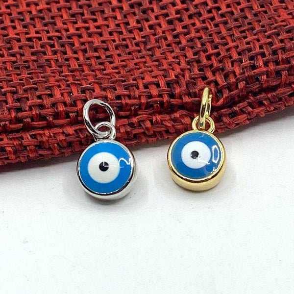 Enamel Evil Eye Charm, Blue color | Fashion Jewellery Outlet | Fashion Jewellery Outlet