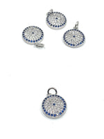 Round Blue Evil Eye Charm | Fashion Jewellery Outlet | Fashion Jewellery Outlet