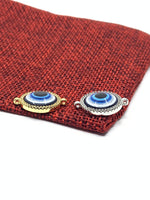 Shiny Cubic Zirconia Evil Eye Connector | Fashion Jewellery Outlet | Fashion Jewellery Outlet