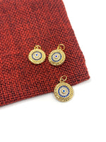 Gold Round Evil Eye | Fashion Jewellery Outlet | Fashion Jewellery Outlet