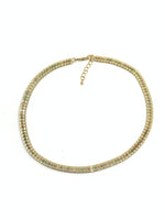 Rainbow Baguette Tennis Necklace | Fashion Jewellery Outlet | Fashion Jewellery Outlet