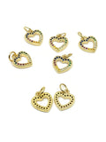Dainty Rainbow Heart Charm | Fashion Jewellery Outlet