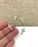 Stainless Steel Cross Charm, 6pcs | Fashion Jewellery Outlet
