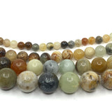 Flower jade beads in 4mm, 6mm, 8mm and 10mm size