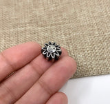 Stainless Steel Sunflower Bead | Fashion Jewellery Outlet