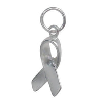 Sterling Silver Breast Cancer Charm | Fashion Jewellery Outlet | Fashion Jewellery Outlet