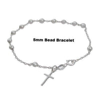Sterling Silver Rosary Bracelet | Fashion Jewellery Outlet | Fashion Jewellery Outlet