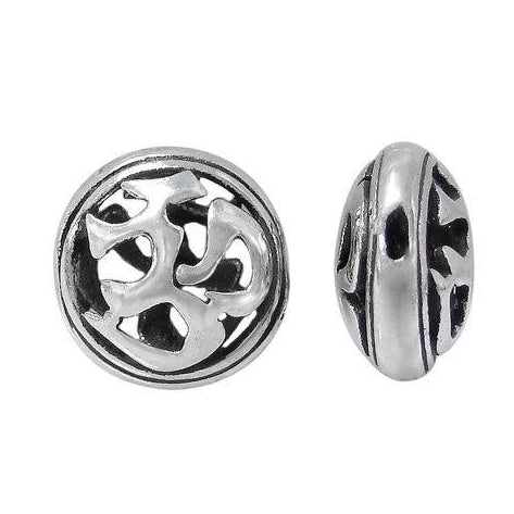Sterling Silver Om Bead Connector | Fashion Jewellery Outlet | Fashion Jewellery Outlet