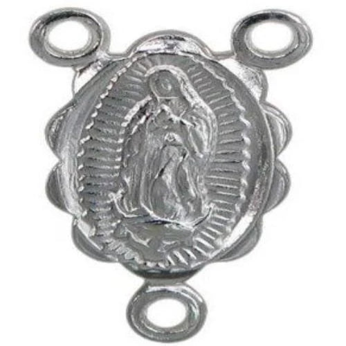 Sterling Silver Madonna Rosary Connector | Fashion Jewellery Outlet | Fashion Jewellery Outlet