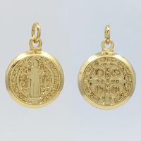 2 sided Saint Benedict Charm | Fashion Jewellery Outlet | Fashion Jewellery Outlet