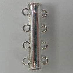 Sterling Silver 4 Strand Magnetic Clasp | Fashion Jewellery Outlet | Fashion Jewellery Outlet