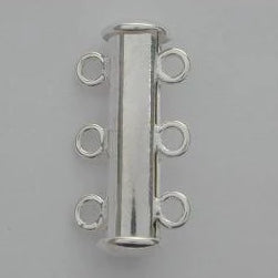 Sterling Silver 3 Strand Magnetic Clasp | Fashion Jewellery Outlet | Fashion Jewellery Outlet